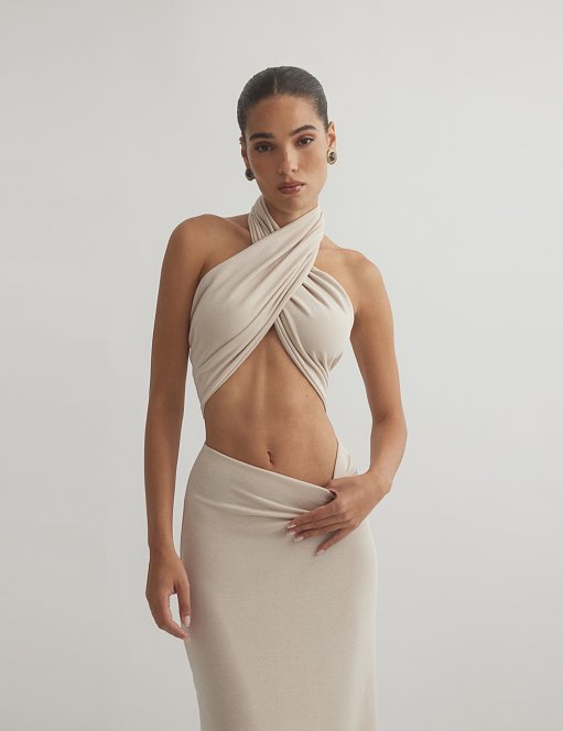 Γυναικείο τοπ με ελαφριά πλέξη