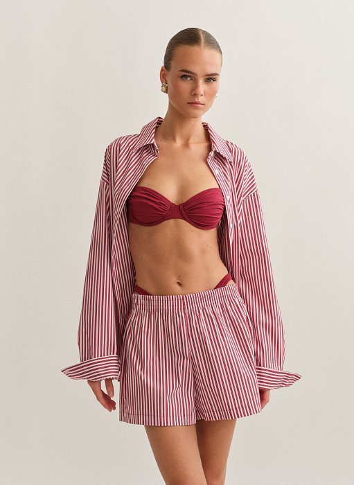 Γυναικείο ριγέ σορτς