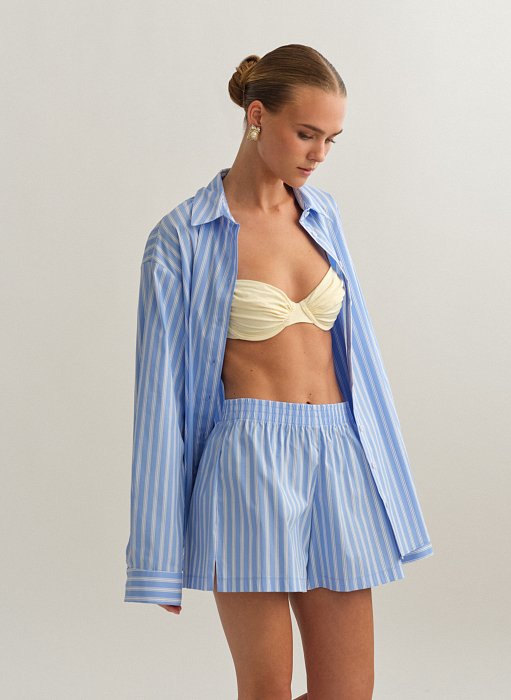 Γυναικείο ριγέ σορτς