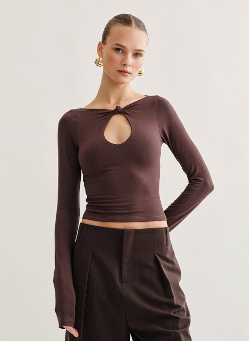 Γυναικεία μακρυμάνικη μπλούζα bamboo