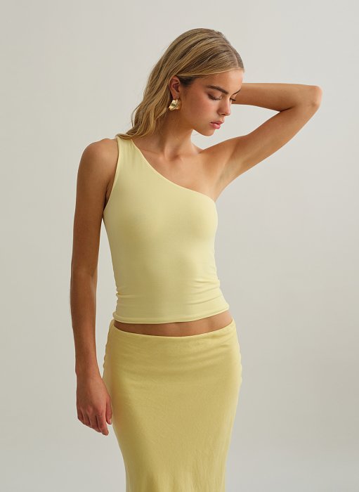 Γυναικεία μπλούζα one-shoulder bamboo