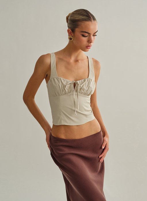 Γυναικείο κορσέ τοπ ποπλίνα