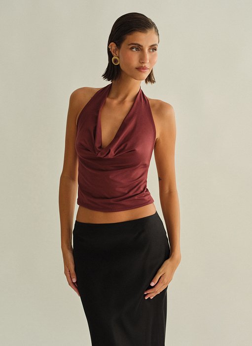 Γυναικεία  ντραπέ μπλούζα bamboo