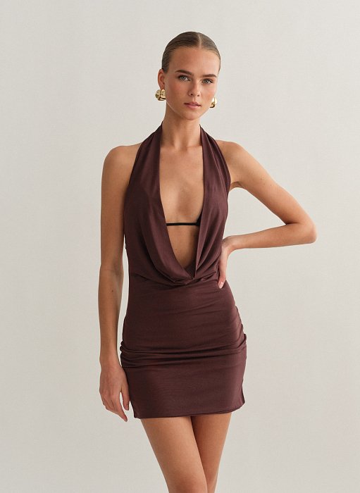 Γυναικείο halter mini φόρεμα