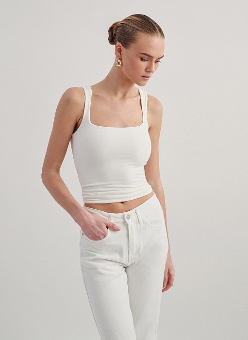 Γυναικείο αμάνικη μπλούζα bamboo