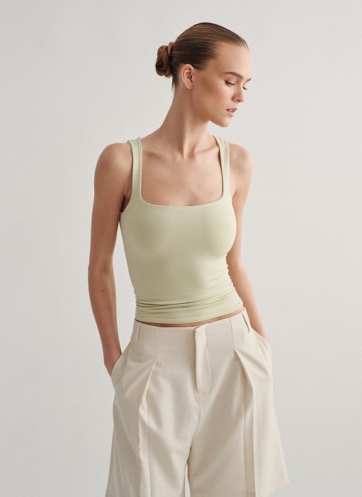 Γυναικείο αμάνικη μπλούζα bamboo