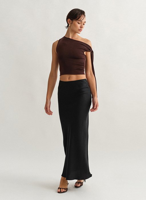 Product: Midi textured skirt