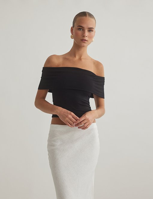 Γυναικείο off-shoulder τοπ bamboo