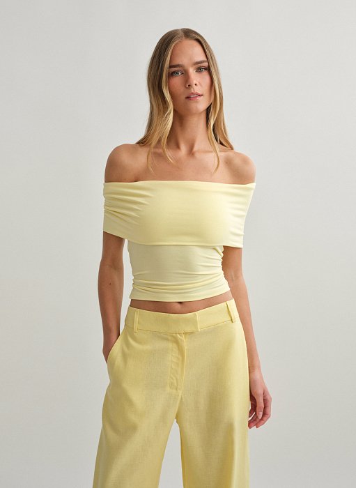 Γυναικείο off-shoulder τοπ bamboo