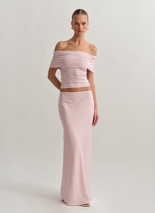 Γυναικεία λινή μακριά φούστα