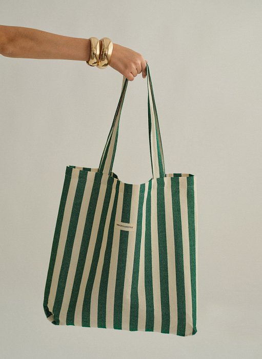 Γυναικεία ριγέ tote bag