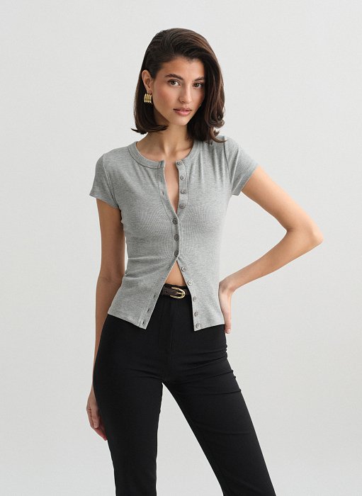 Προϊόν: Ριπ μπλούζα με κουμπιά