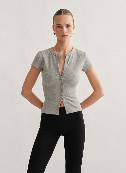 Προϊόν: Ριπ μπλούζα με κουμπιά