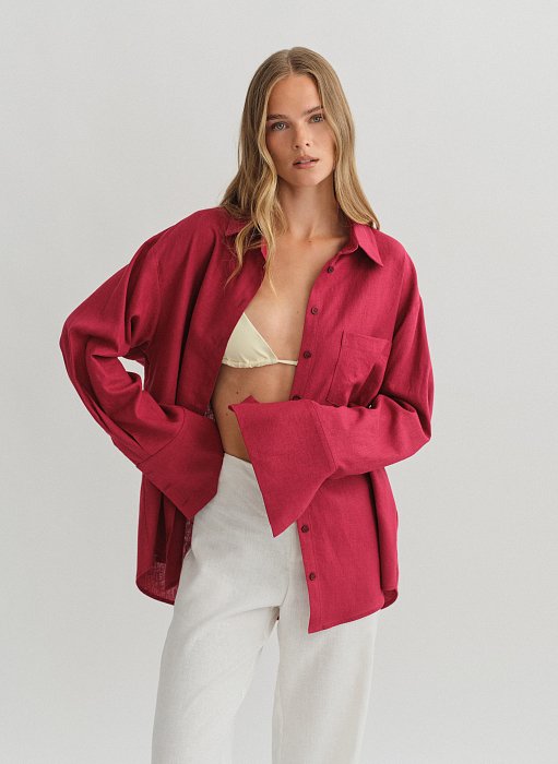 Προϊόν: Λινό oversized πουκάμισο