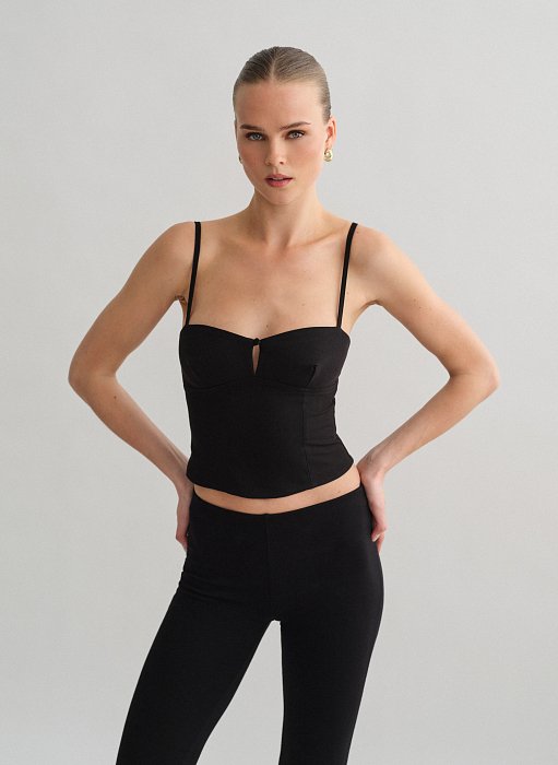 Product: Textured top with front detail