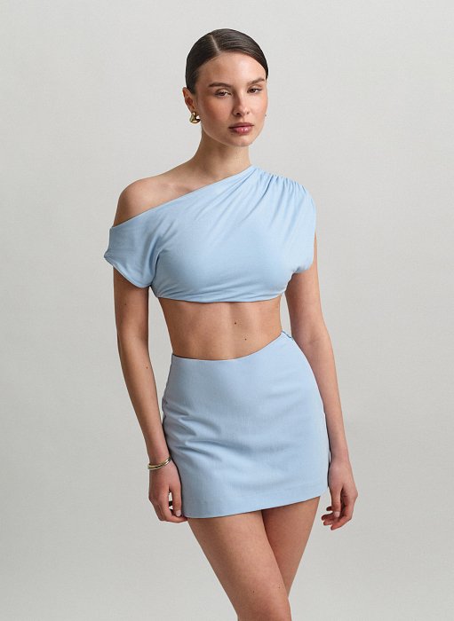 Product: Bamboo one-shoulder crop top