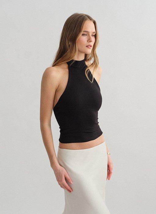 Προϊόν: Αμάνικη μπλούζα ζιβάγκο bamboo