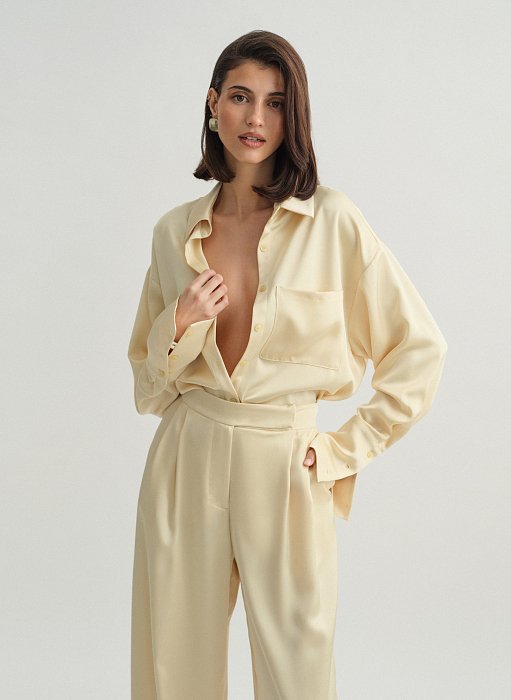 Προϊόν: Σατέν oversized πουκάμισο