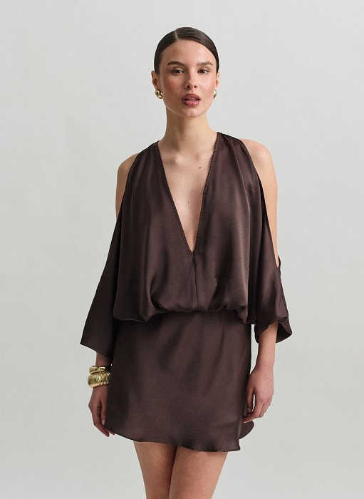 Προϊόν: Σατέν cut-out μίνι φόρεμα