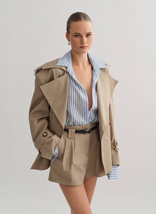 Προϊόν: Ψηλόμεσο σορτς με πιέτες