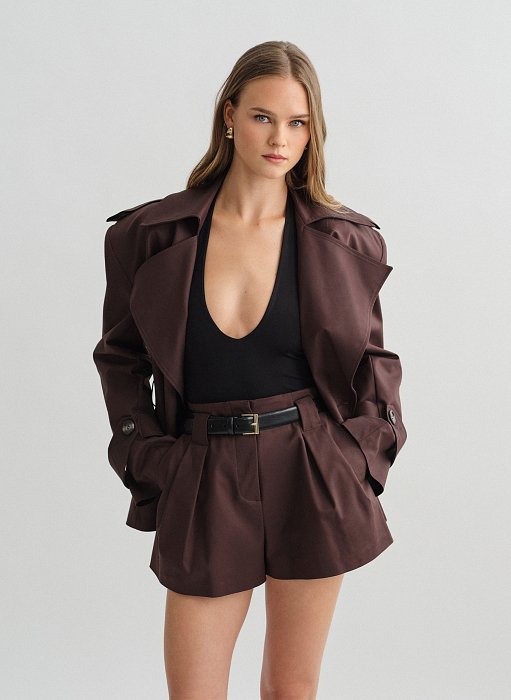 Προϊόν: Ψηλόμεσο σορτς με πιέτες