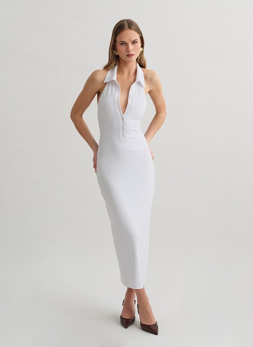 Προϊόν: Μακρύ ριπ φόρεμα με γιακά