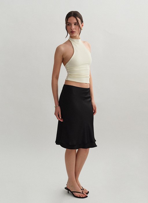 Προϊόν: Σατέν midi φούστα