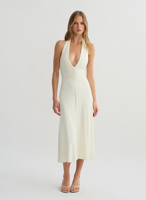 Προϊόν: Halter midi φόρεμα bamboo