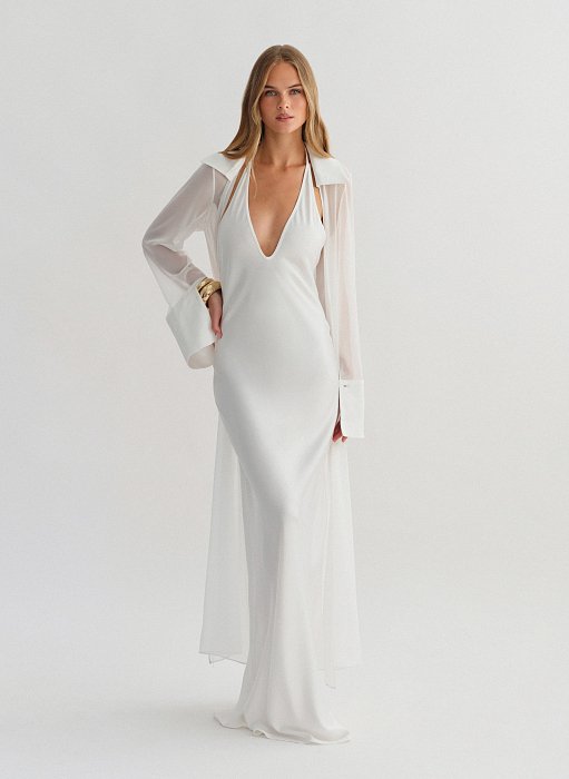 Product: Semi-sheer maxi kimono