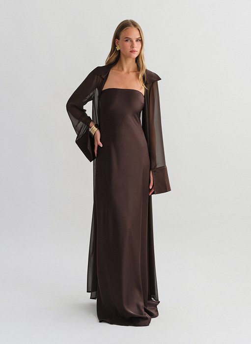 Product: Semi-sheer maxi kimono