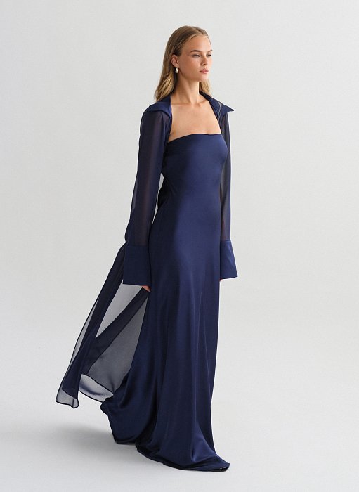 Product: Semi-sheer maxi kimono