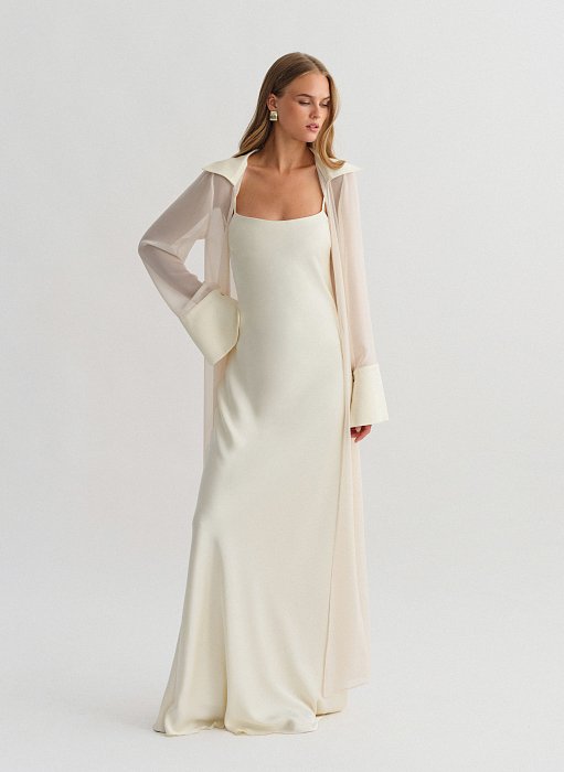 Product: Semi-sheer maxi kimono