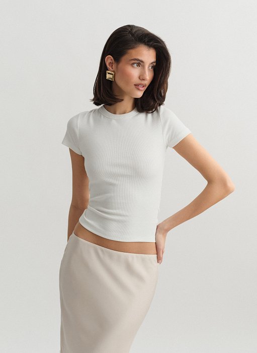 Προϊόν: Basic κοντομάνικη μπλούζα ριπ