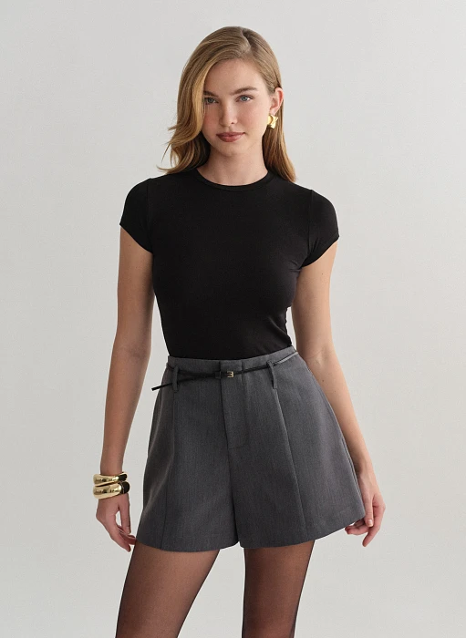 Γυναικείο κοντομάνικο basic τοπ bamboo