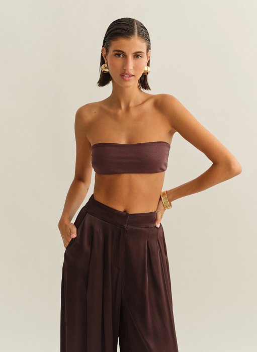 Product: Strapless crop top bamboo