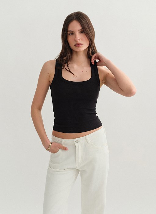 Προϊόν: Basic αμάνικη μπλούζα ριπ