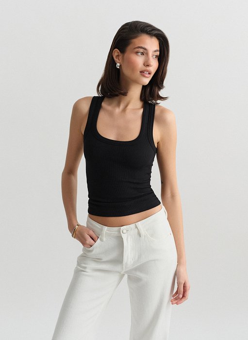 Προϊόν: Basic αμάνικη μπλούζα ριπ