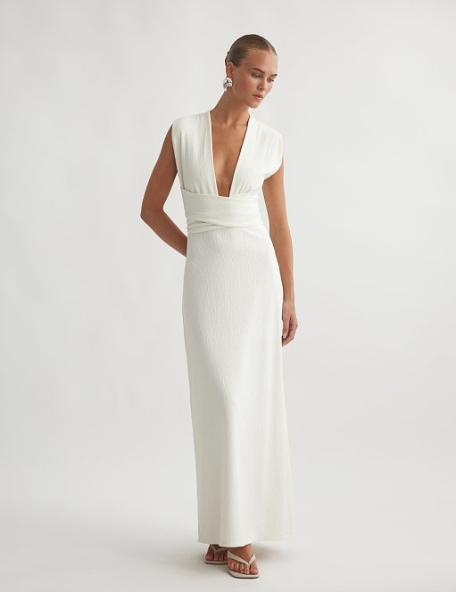 Προϊόν: Μακρύ φόρεμα σε ανάγλυφη υφή